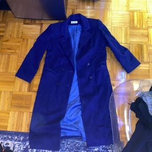 Blue Wool Forecaster Boston Trench Coat